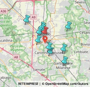 Mappa Via Archimede, 21042 Caronno Pertusella VA, Italia (2.68455)