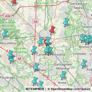 Mappa Via Archimede, 21042 Caronno Pertusella VA, Italia (5.56316)