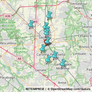 Mappa Via Archimede, 21042 Caronno Pertusella VA, Italia (2.60364)