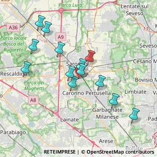 Mappa Via Archimede, 21042 Caronno Pertusella VA, Italia (3.68)