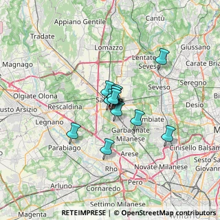Mappa Via Archimede, 21042 Caronno Pertusella VA, Italia (3.60308)