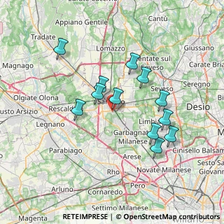 Mappa Via Archimede, 21042 Caronno Pertusella VA, Italia (6.49333)
