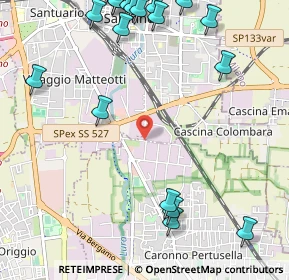 Mappa Via Archimede, 21042 Caronno Pertusella VA, Italia (1.5165)