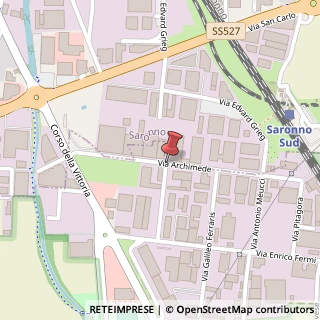 Mappa Via archimede 2, 21042 Caronno Pertusella, Varese (Lombardia)
