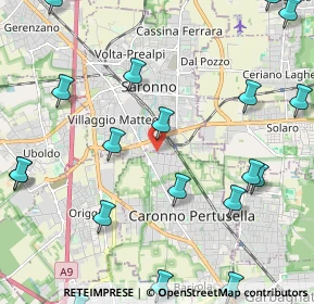 Mappa Via Archimede, 21042 Caronno Pertusella VA, Italia (2.94158)