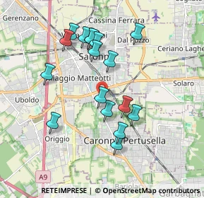 Mappa Via Archimede, 21042 Caronno Pertusella VA, Italia (1.74059)