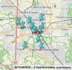 Mappa Via Archimede, 21042 Caronno Pertusella VA, Italia (1.1)