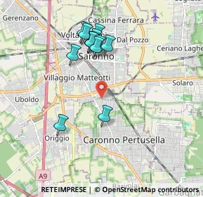 Mappa Via Archimede, 21042 Caronno Pertusella VA, Italia (1.79154)