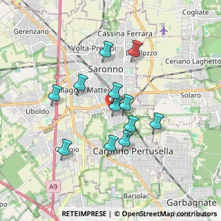 Mappa Via Archimede, 21042 Caronno Pertusella VA, Italia (1.49417)