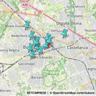 Mappa Via Canova Antonio, 21052 Busto Arsizio VA, Italia (1.25462)