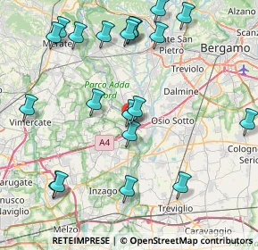 Mappa Via Castello, 20056 Trezzo sull'Adda MI, Italia (9.51)