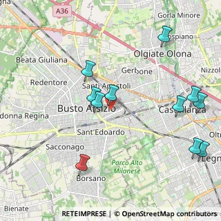 Mappa Piazzetta Padre Gentile Mora, 21052 Busto Arsizio VA, Italia (2.32727)