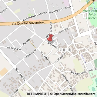 Mappa Via Italia,  30, 21040 Uboldo, Varese (Lombardia)