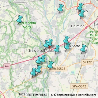 Mappa Via Papa Pio X, 24042 Capriate San Gervasio BG, Italia (4.37313)