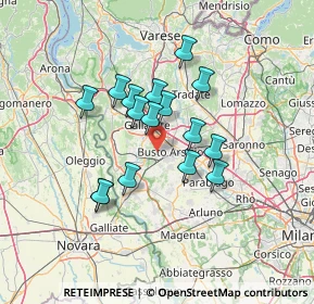 Mappa Via Roberto Bellarmino, 21052 Busto Arsizio VA, Italia (10.83688)