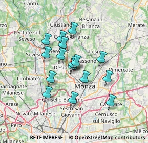 Mappa Via Alessandro Manzoni, 20050 Sovico MB, Italia (5.4575)