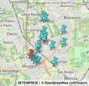 Mappa Via Alessandro Manzoni, 20050 Sovico MB, Italia (1.34938)