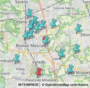 Mappa Via Podgora, 20813 Bovisio-Masciago MB, Italia (2)