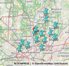 Mappa Via Podgora, 20813 Bovisio-Masciago MB, Italia (6.71214)
