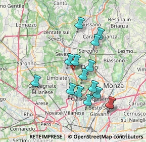 Mappa Via Podgora, 20813 Bovisio-Masciago MB, Italia (6.542)
