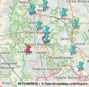 Mappa Via Podgora, 20813 Bovisio-Masciago MB, Italia (4.34727)