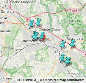 Mappa Via Rieti, 21052 Busto Arsizio VA, Italia (3.41545)