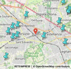 Mappa Via Rieti, 21052 Busto Arsizio VA, Italia (3.09438)