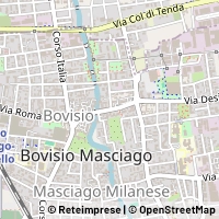 Kaart Bovisio-Masciago