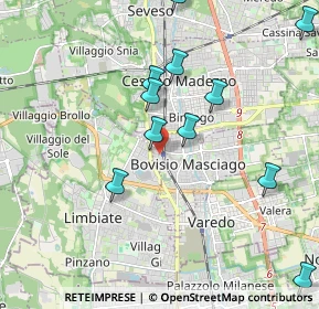 Mappa Via S. Michele del Carso, 20813 Bovisio-Masciago MB, Italia (2.14)