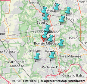 Mappa Via S. Michele del Carso, 20813 Bovisio-Masciago MB, Italia (3.22417)