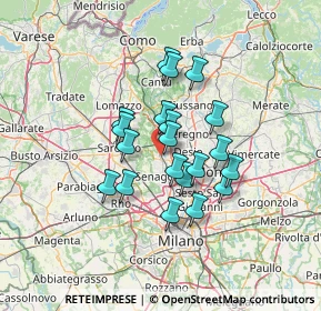 Mappa Via S. Michele del Carso, 20813 Bovisio-Masciago MB, Italia (10.168)