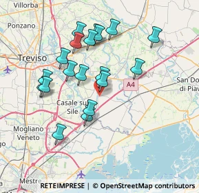 Mappa Via Ugo Foscolo, 31056 Roncade TV, Italia (6.88789)