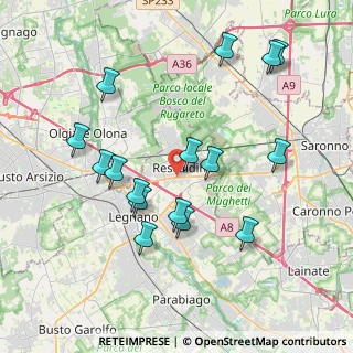 Mappa Via Legnano, 20027 Rescaldina MI, Italia (3.96813)