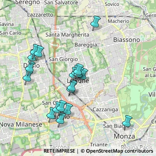 Mappa 20035 Lissone MB, Italia (1.93526)