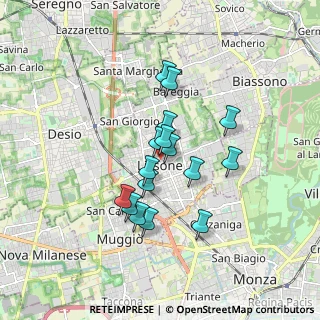 Mappa 20035 Lissone MB, Italia (1.34688)