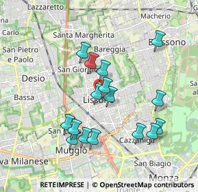 Mappa 20035 Lissone MB, Italia (1.74625)