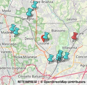 Mappa 20035 Lissone MB, Italia (4.51417)