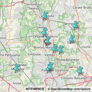 Mappa Via C.B conte di cavour, 20813 Bovisio-Masciago MB, Italia (4.32)
