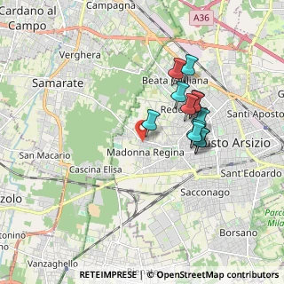 Mappa Strada Comunale per Samarate, 21052 Busto Arsizio VA, Italia (1.51833)