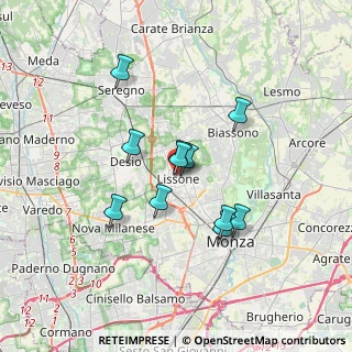 Mappa Via della Lega Lombarda, 20851 Lissone MB, Italia (2.71182)