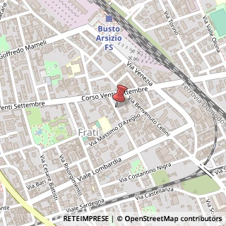 Mappa Via Antonio Canova, 6, 21052 Busto Arsizio, Varese (Lombardia)