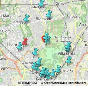 Mappa Via Piave, 20854 Vedano Al Lambro MB, Italia (2.358)