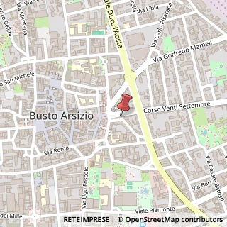 Mappa Corso XX Settembre, 2, 21052 Busto Arsizio, Varese (Lombardia)