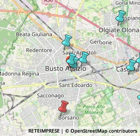 Mappa Piazza Garibaldi Giuseppe, 21052 Busto Arsizio VA, Italia (2.56909)