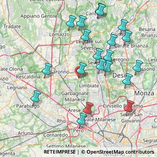 Mappa Via Carlo Porta, 20033 Solaro MI, Italia (9.3145)