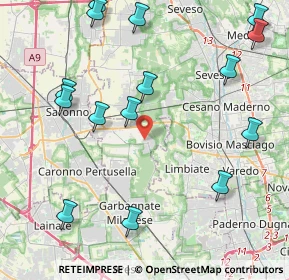 Mappa Via Carlo Porta, 20033 Solaro MI, Italia (5.17933)