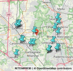 Mappa Via Carlo Porta, 20033 Solaro MI, Italia (4.187)