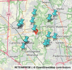 Mappa Via Carlo Porta, 20033 Solaro MI, Italia (3.47938)
