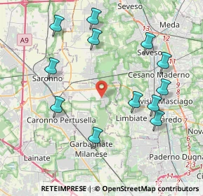 Mappa Via Carlo Porta, 20033 Solaro MI, Italia (4.34917)