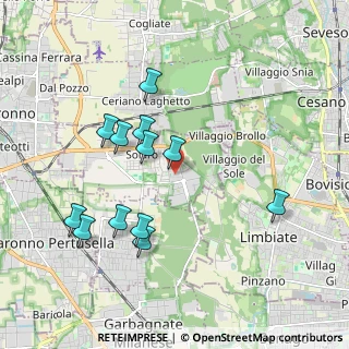 Mappa Via Carlo Porta, 20033 Solaro MI, Italia (1.88083)